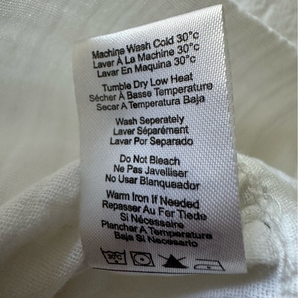 Sundry NWT white gauze cover up dress, size large (3) - Picture 11 of 15